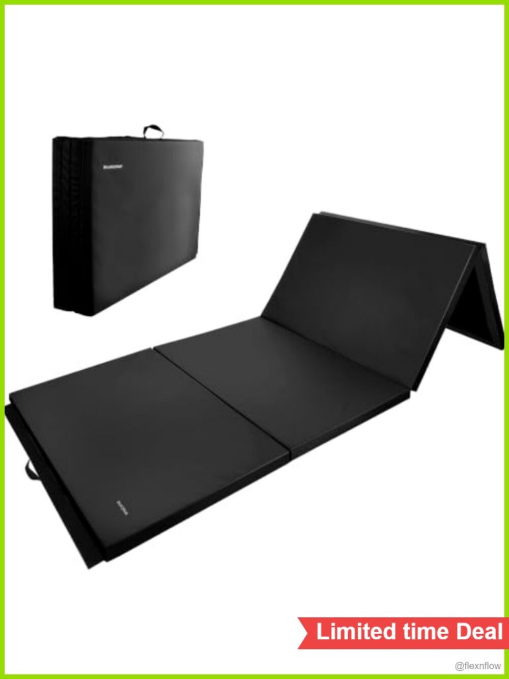 Large 4x8 Folding Gymnastics Mat 2" Thick Waterproof PU Leather for Home Gym